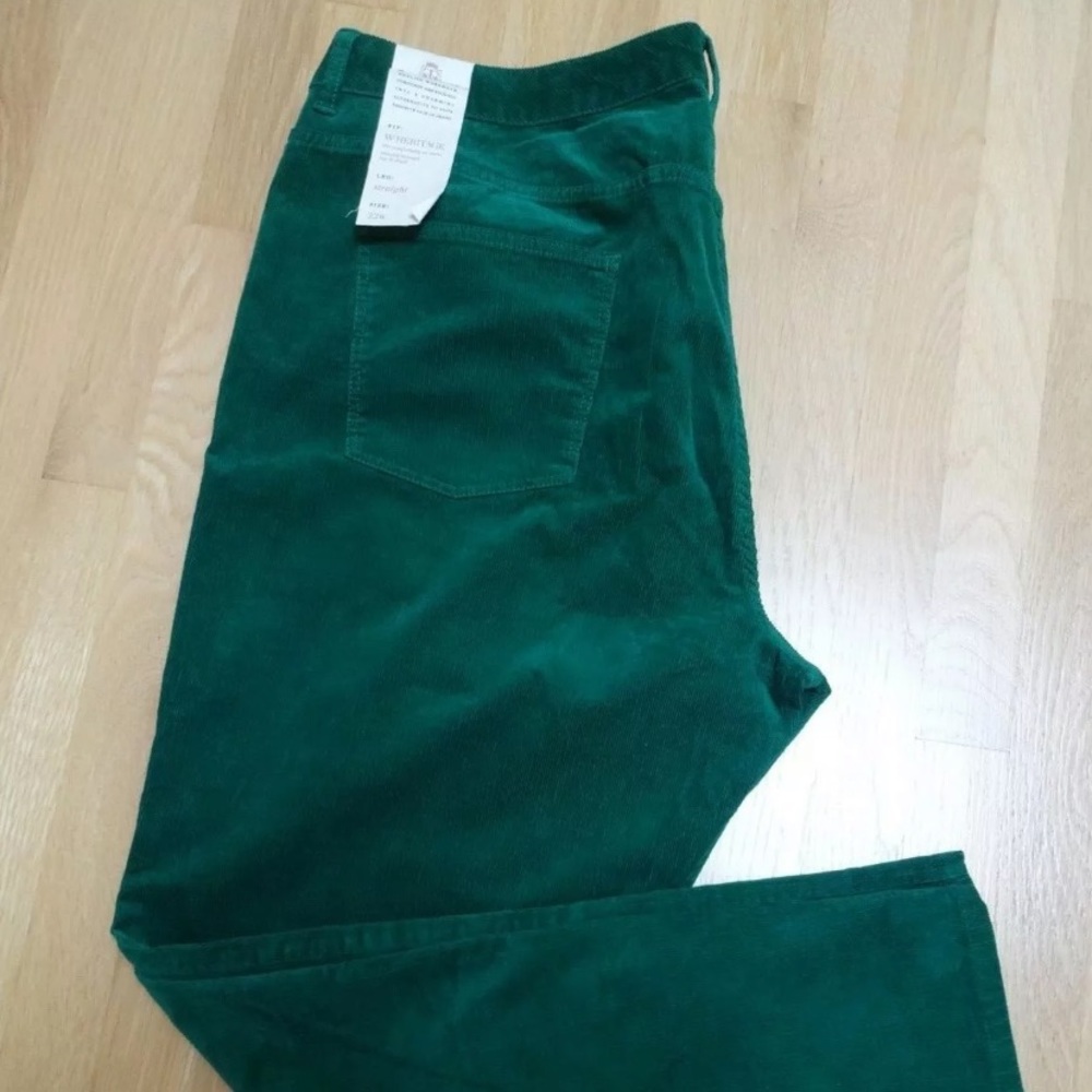 NWT Talbots Emerald Green Corduroy Pants - Sz 22W